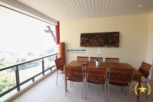 Black Mountain 2 bedroom condo with fantastic views over the golf course for sale Hua Hin