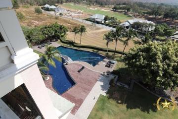 Black Mountain 2 bedroom condo with fantastic views over the golf course for sale Hua Hin