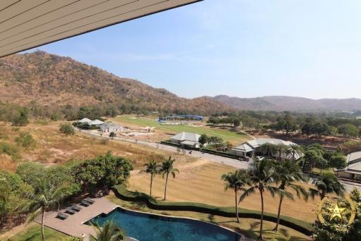 Black Mountain condo with fantastic views over the golf course for sale Hua Hin