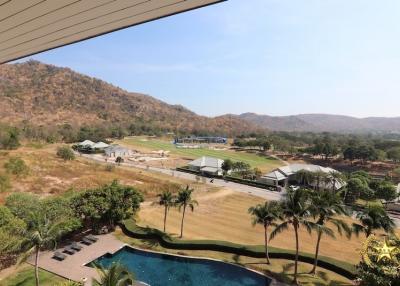 Black Mountain condo with fantastic views over the golf course for sale Hua Hin