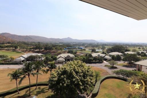 Black Mountain condo with fantastic views over the golf course for sale Hua Hin