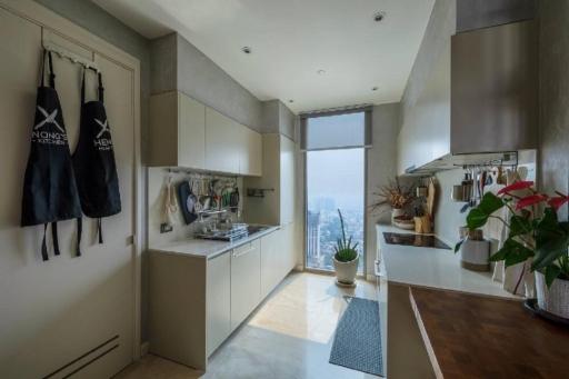 Modern kitchen with a view