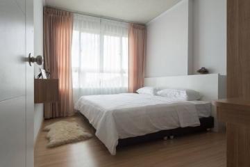 Modern bedroom with natural light