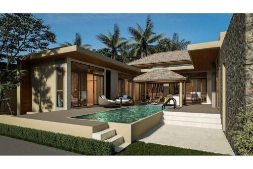 Tropical 4-Bedroom Pool Villa in Mae Nam, Koh Samui, walkable to beach