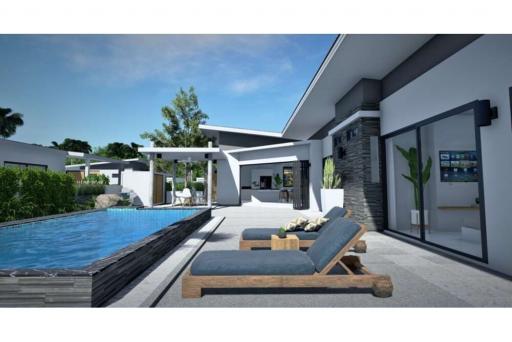 Plot 2 Contemporary Garden View Pool Villa in Mae Nam, Koh Samui