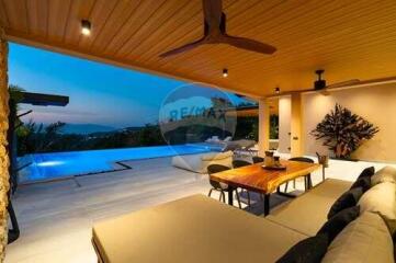 Breathtaking panoramic seaview pool villa in Bophut, Koh Samui