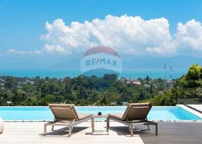 Breathtaking panoramic seaview pool villa in Bophut, Koh Samui