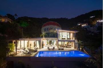 Breathtaking panoramic seaview pool villa in Bophut, Koh Samui