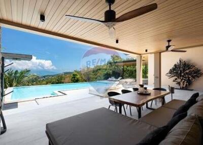 Breathtaking panoramic seaview pool villa in Bophut, Koh Samui