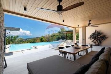 Breathtaking panoramic seaview pool villa in Bophut, Koh Samui