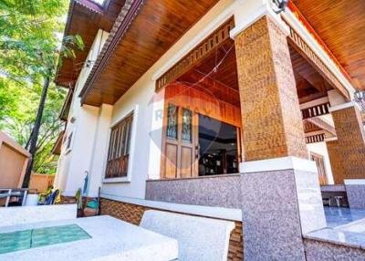 "Golden Teak House" 2-storey detached house in the middle of Nang Rong city. Buriram Province