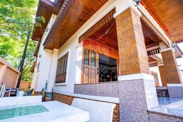 "Golden Teak House" 2-storey detached house in the middle of Nang Rong city. Buriram Province