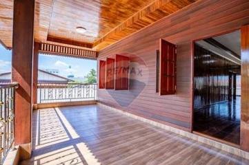 "Golden Teak House" 2-storey detached house in the middle of Nang Rong city. Buriram Province