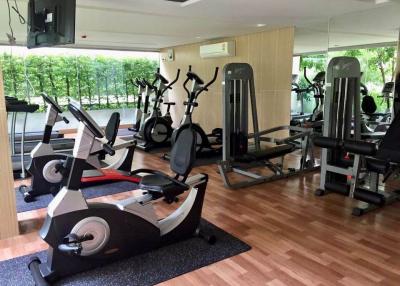 Modern in-house gym with various exercise equipment