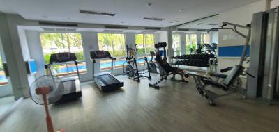 Modern home gym with various exercise equipment