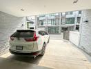 Modern carport in a residential building