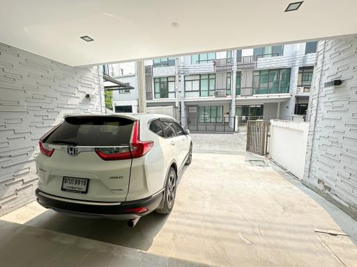 Modern carport in a residential building