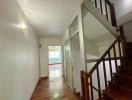 Staircase and hallway in a residential home