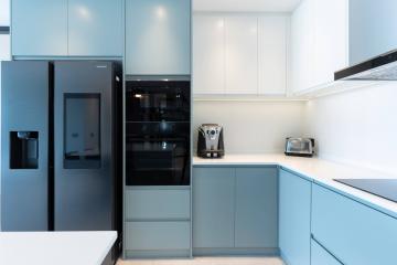 Modern kitchen with high-end appliances