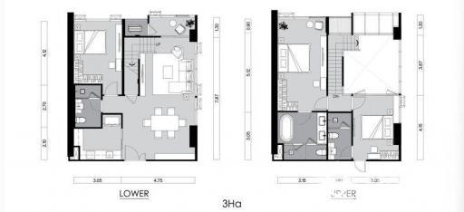 3-BR Duplex at Supalai Icon Sathorn near MRT Si Lom