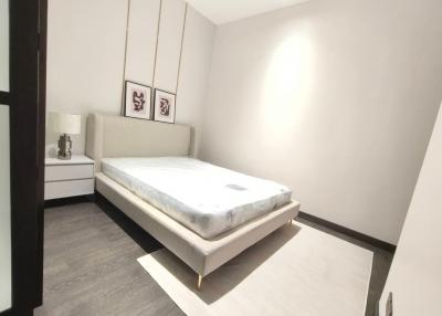 Spacious modern bedroom with minimalistic design
