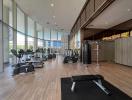 Modern gym facility within a residential building