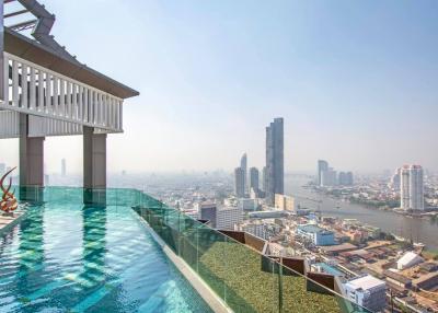 luxurious infinity pool overlooking a cityscape