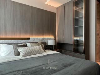 Modern bedroom interior with elegant design and lighting