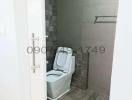 Compact bathroom with modern amenities