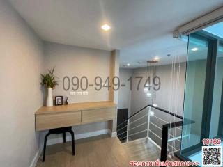 Modern Hallway with Wooden Flooring and Decorative Table