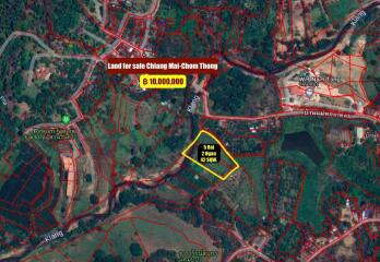 Land for Sale in Chiang Mai - 5 Rai Plot Near Mae Klang Water 10M THB