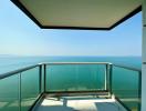 Seaside balcony with panoramic ocean view