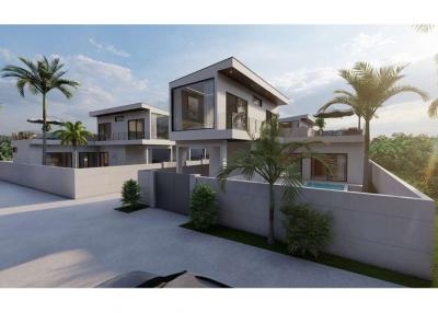 Plot 2 modern mountain view pool villa in Bophut, Koh Samui