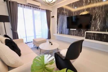 Modern living room with elegant furniture and interior design