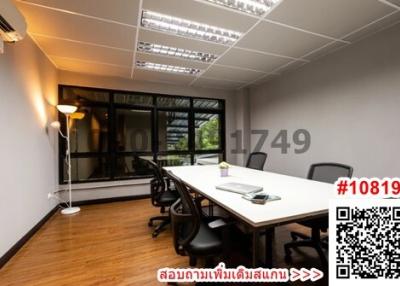 Spacious bright office space with modern furniture