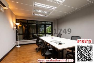 Spacious bright office space with modern furniture