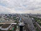 View of the city from a high vantage point