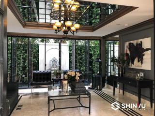 Elegant living room with natural lighting and modern decor