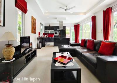 **Huge Price Reduction!** Recently Renovated 3 Bedroom Pool Villa in Popular Red Mountain Waterside Project Off Soi 88 in Hua Hin for Sale (Completed & Fully Furnished)