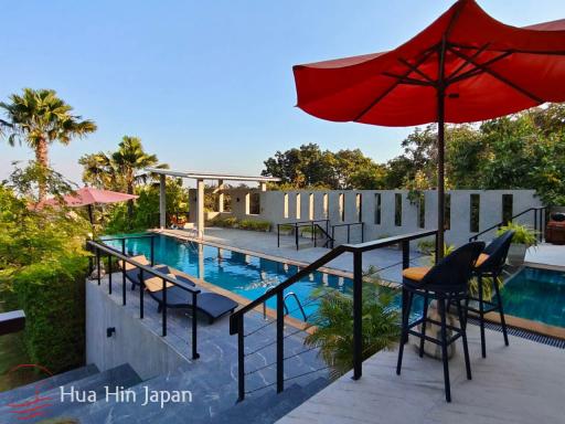Sea and Mountain View Villa for Rent in Hua Hin, 3 Bedroom Pool Villa Near Sai Noi Beach