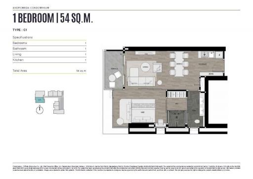 53 ตรม., 1 ห้องนอน, 1 ห้องน้ำ คอนโด ราคา ฿ 9,432,000