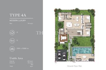 บ้าน ขาย 4 ห้องนอน 236 ตร.ม. ที่ดิน 450 m² ใน  Botanica Montazure, Phuket