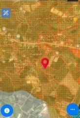 Map view highlighting location with red marker, not suitable for property ad cover