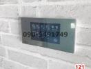 Modern wall-mounted digital thermostat control panel