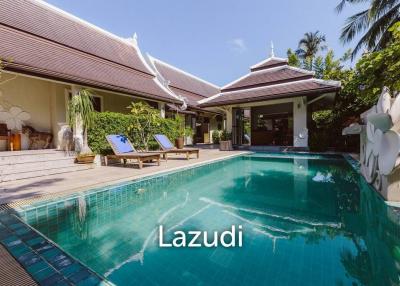 Thai-Balinese Style Villa 100m from the Beach