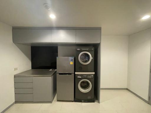 Modern kitchen with stainless steel appliances