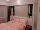 Cozy bedroom interior with contemporary design