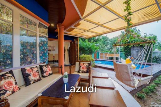 Two Storey 4 Bedroom Thai Style Pool Villa For Sale In Soi 88