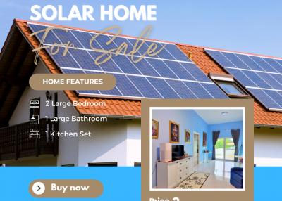 Solar Paneled Home for Sale With a Peek into the Interior Bedroom