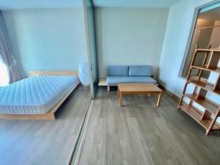 Modern bedroom with minimalist furniture